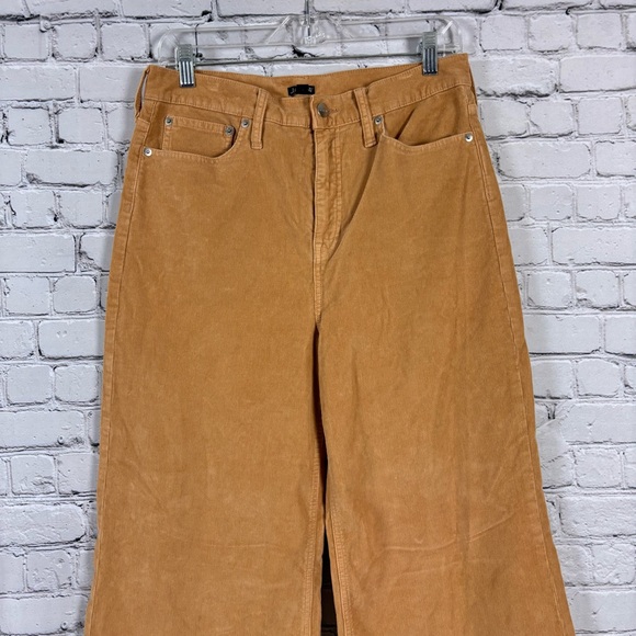 J Crew Wide Leg Corduroy Trouser Pants in Sand Castle Women 29 - Picture 4 of 14